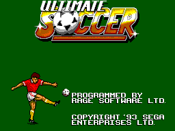 Ultimate Soccer (Europe) (En,Fr,De,Es,It) Title Screen